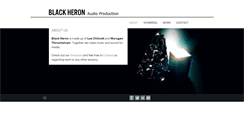 Desktop Screenshot of blackheronaudio.com